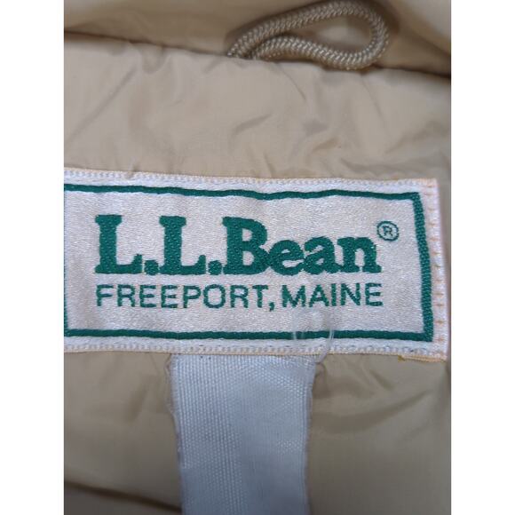 VTG LL Bean Mens M Tan Hooded Parka Jacket Field Coat Freeport Maine - Picture 2 of 16